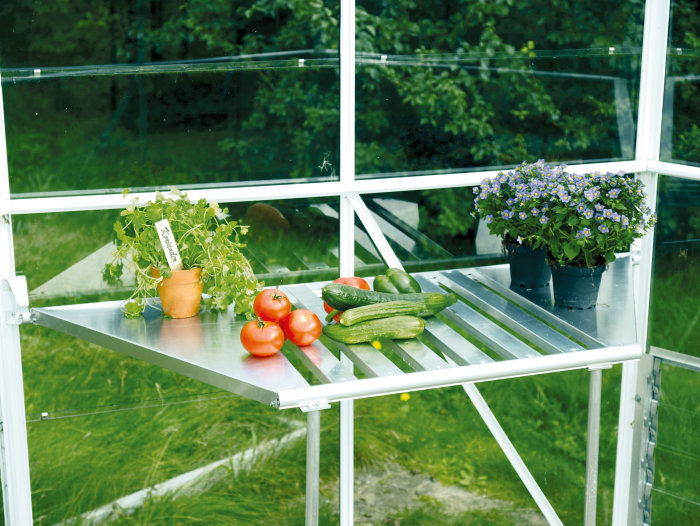 Fällbord Växthus Hera 1200 x 255 x 920 mm Alu Vitavia